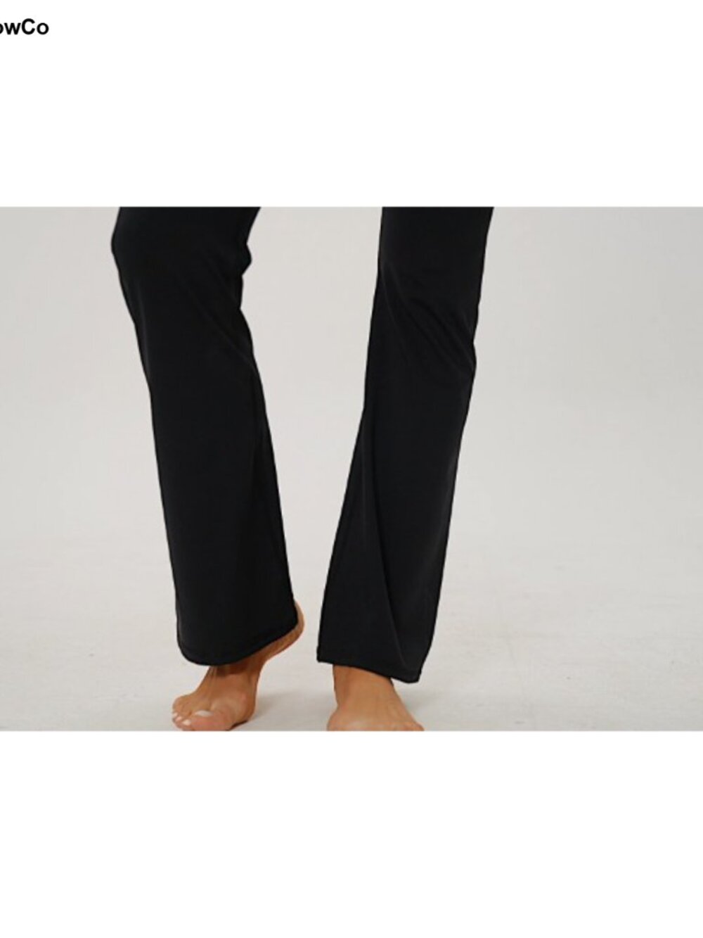 Flared Yoga Pants High Waisted Crossover Waist Workout Athletic Lounge Bell - Picture 6 of 6